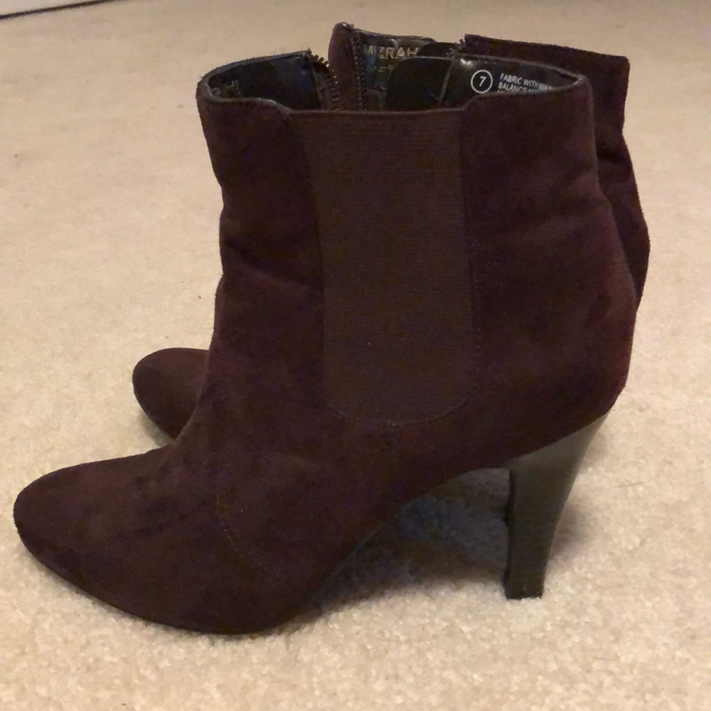 Brown booties